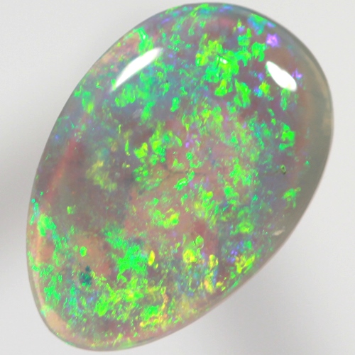 SOLID CRYSTAL OPAL Bright sparkling green always, bright 3D colourplay